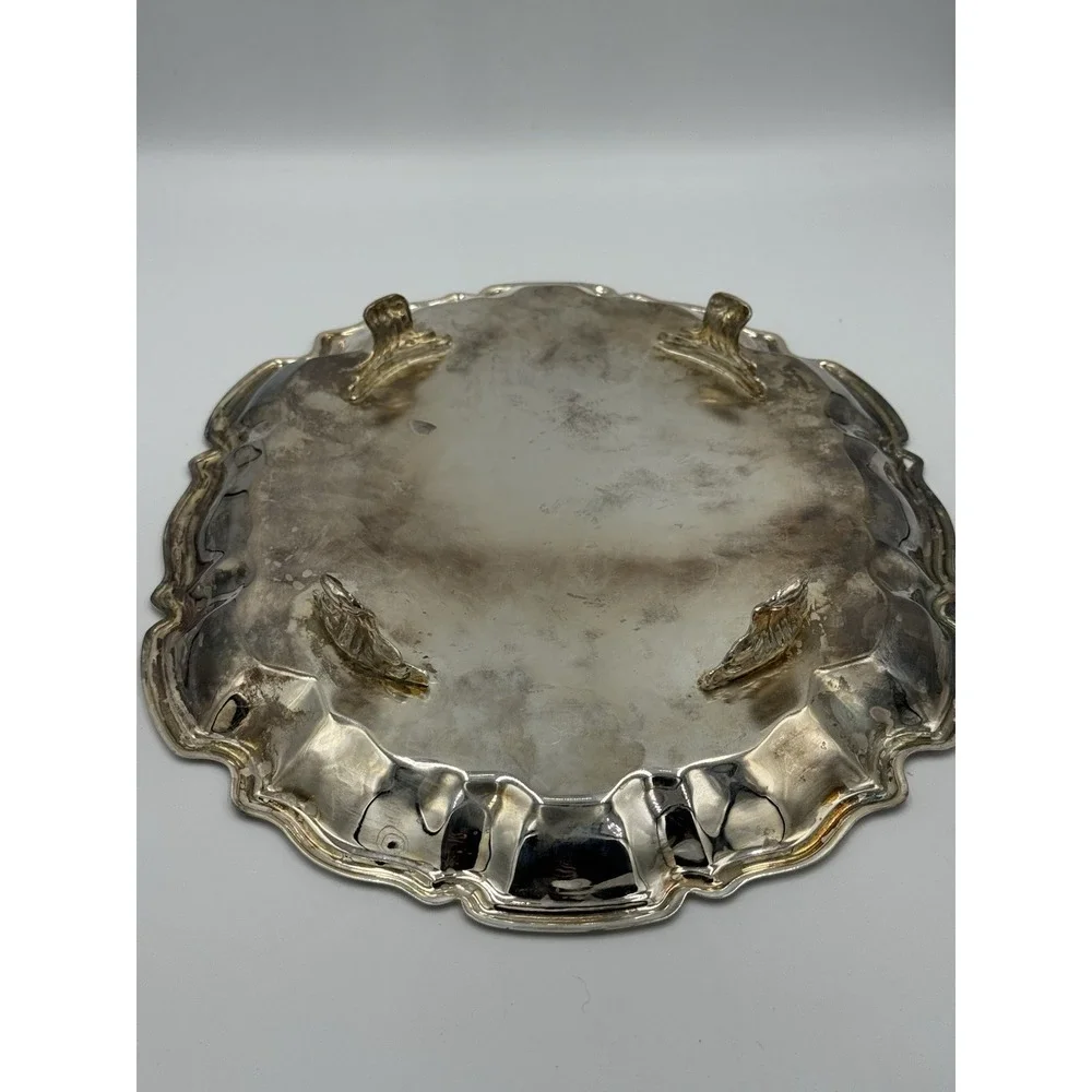 Sheridan Silver Plated Brass Footed Tray 